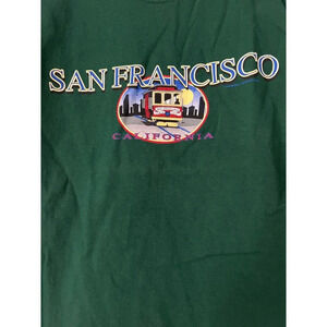 San Francisco California Mens Graphic T Shirt Sz S 34-36 City Bay Cable Car Fun